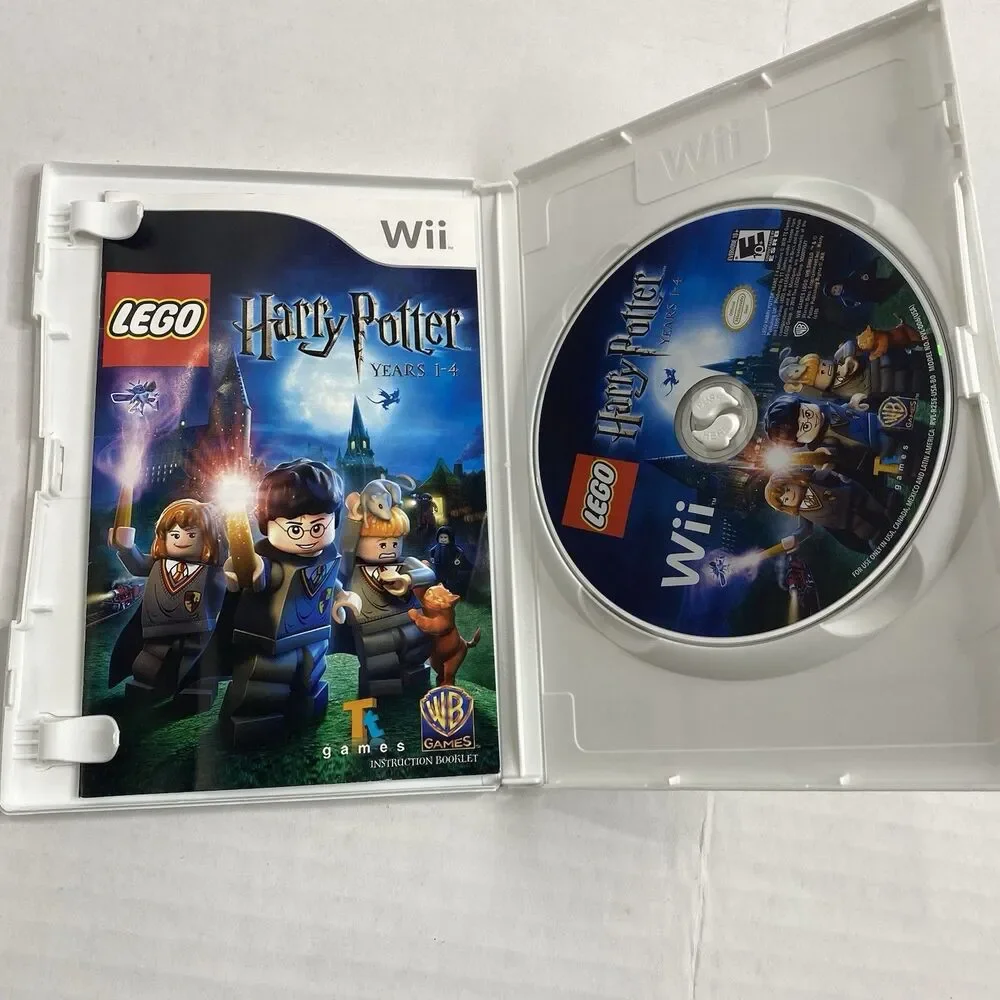 Wii Indiana Jones, Lego Harry Potter, Up, Chicken Blaster Game Lot Of 4 Tested
